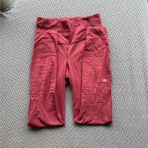 Lululemon Dusty Red Athletic Leggings